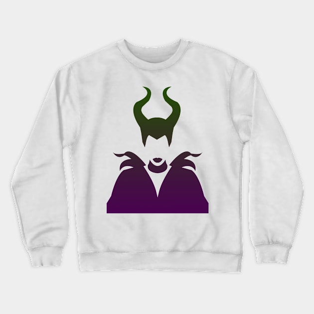 Maleficent Ombre / Purple and Green Crewneck Sweatshirt by ijsw